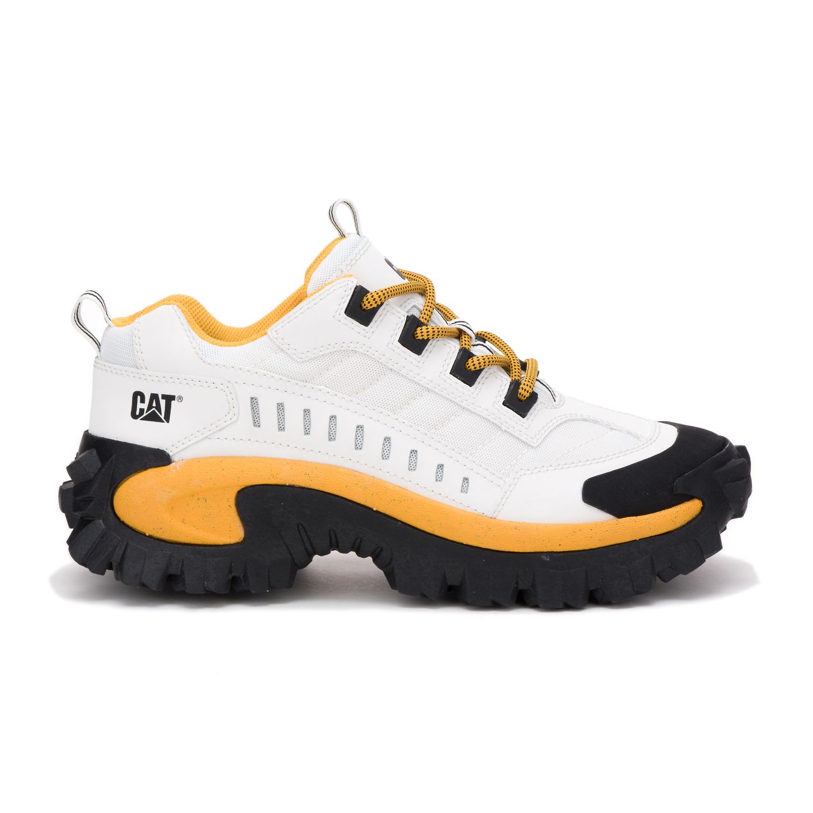 Caterpillar Intruder Philippines - Mens Casual Shoes - White Yellow 73162NFXT